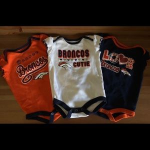 Denver Broncos onesies